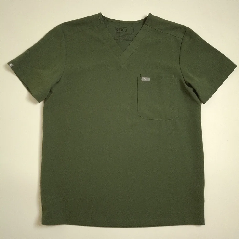 Figs Men's Moss Leon Scrub Top - Picture 2 of 6
